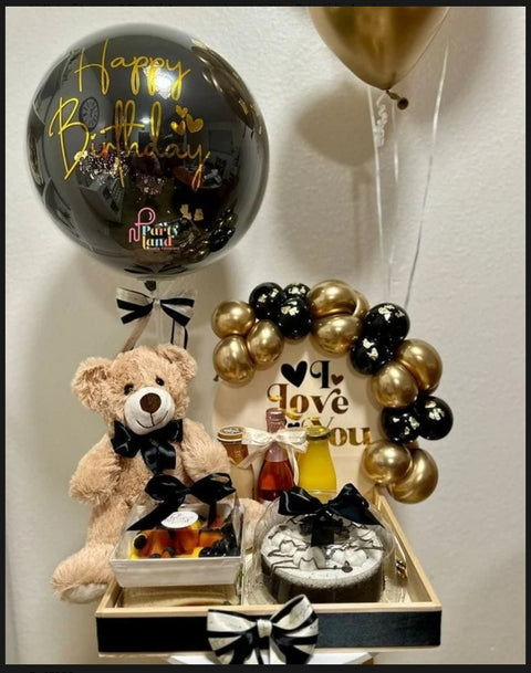 Black & Gold Pop For Birthday