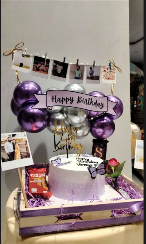 Purple Pop For Birthday A Handy Cake Tray For Birthday